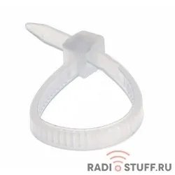 REXANT (07-0100) Хомут nylon  2.5х100 мм 100 шт белый  