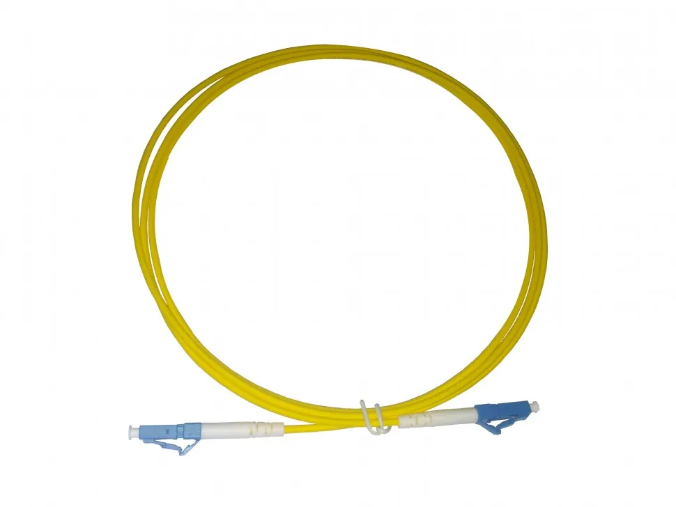 Патч-корд оптический соединительный LC-LC/UPC SM Simplex 3.0мм 9/125, 1.5м, LSZH
