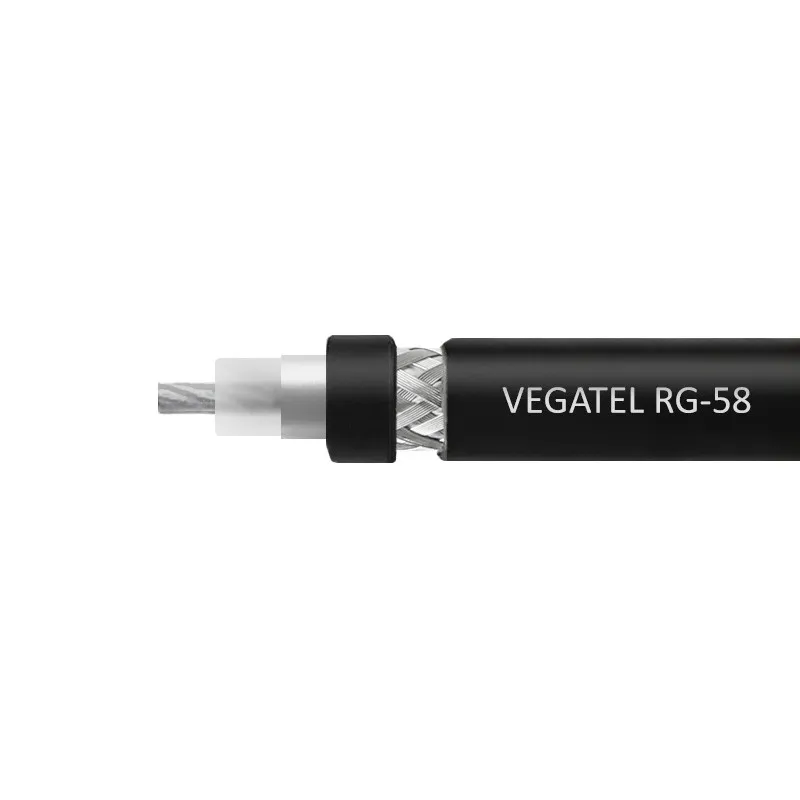 Кабель RG-58 A/U Cu многожильный VEGATEL 50 Ом PVC