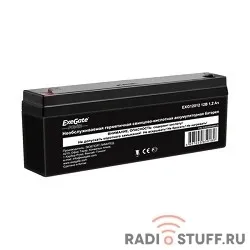 Exegate EP249948RUS Аккумуляторная батарея DT 12012/EXG12012 (12V 1.2Ah, клеммы F1)