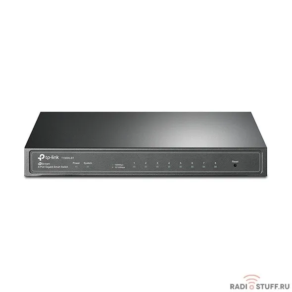 TP-Link T1500G-8T JetStream 8-портовый гигабитный Smart коммутатор SMB