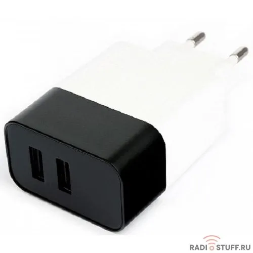 Cablexpert Адаптер питания 2*USB, белый (MP3A-PC-27W)