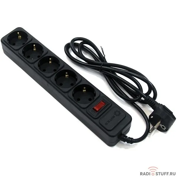 5bites SP5B-118 Сетевой фильтр SP5B-118 5S / 3*0.75MM2 / 1.8M / BLACK