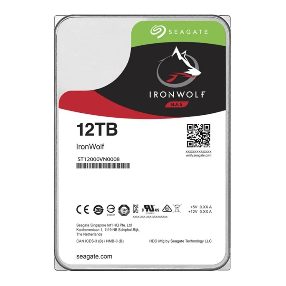 Жесткий диск SATA 12TB 7200RPM 6GB/S 256MB ST12000VN0008 SEAGATE