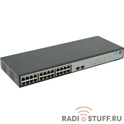 HP JH017A Коммутатор HPE 1420-24G-2SFP неуправляемый 19U 24x10/100/1000BASE-T