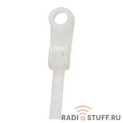 REXANT (07-0154) Хомут под винт nylon 3.6 х 150 мм 100шт белый 