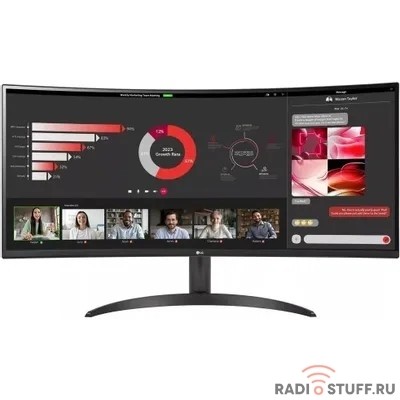 LCD LG 34" 34WR50QC-B UltraWide {VA Curved 3440x1440 100Hz 5ms 300cd 21:9 178/178 FreeSync 2xHDMI DisplayPort HDR10 VESA}
