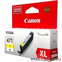 Canon CLI-471XLY 0349C001 Картридж для PIXMA MG5740/MG6840/MG7740, желтый