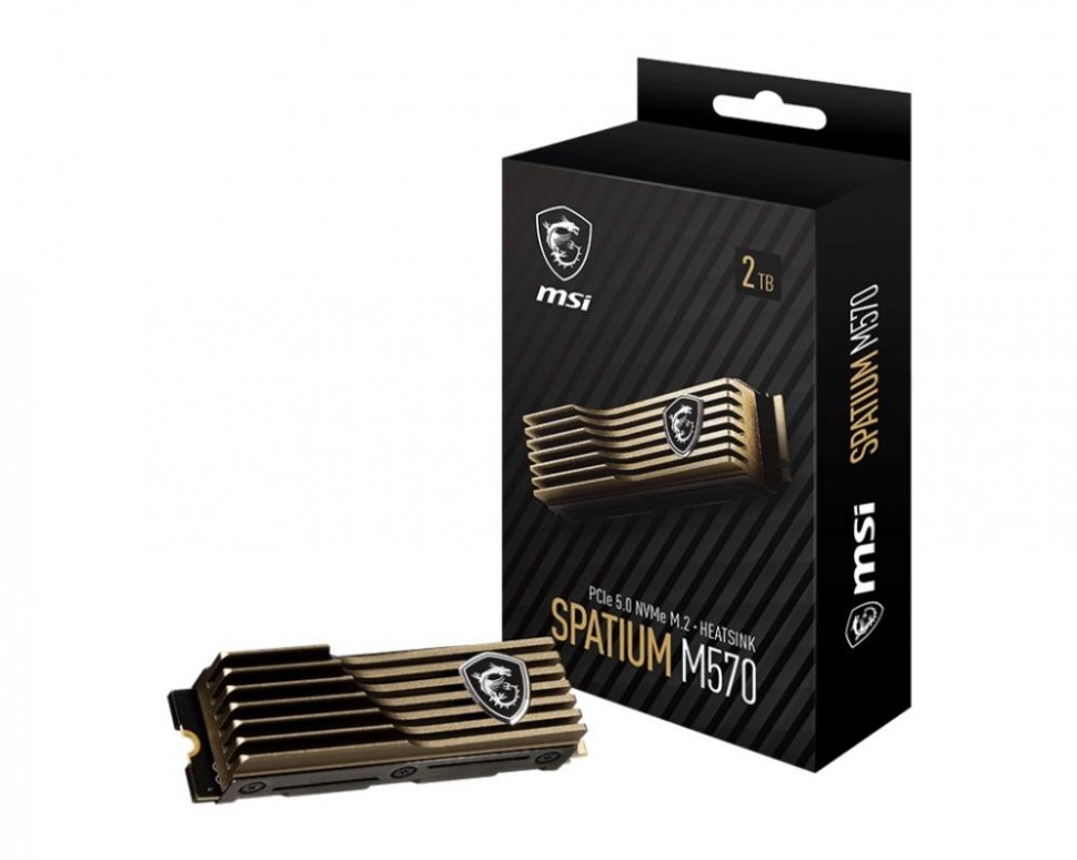 SSD MSI SPATIUM M570 2Тб 3D NAND Скорость записи 10000 Мб/сек. Скорость чтения 10000 Мб/сек. TBW 1400 Тб Время наработки на отказ 1600000 ч. S78-440Q560-P83