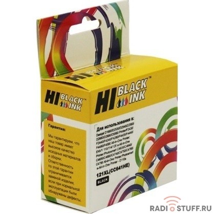Hi-Black CC641HE Картридж  для HP DJ F4283/D2563, №121XL, BK, 600 стр.